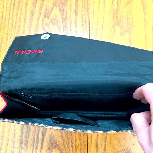 Innes Leopard Print Velvet Clutch - Picture 3 of 5